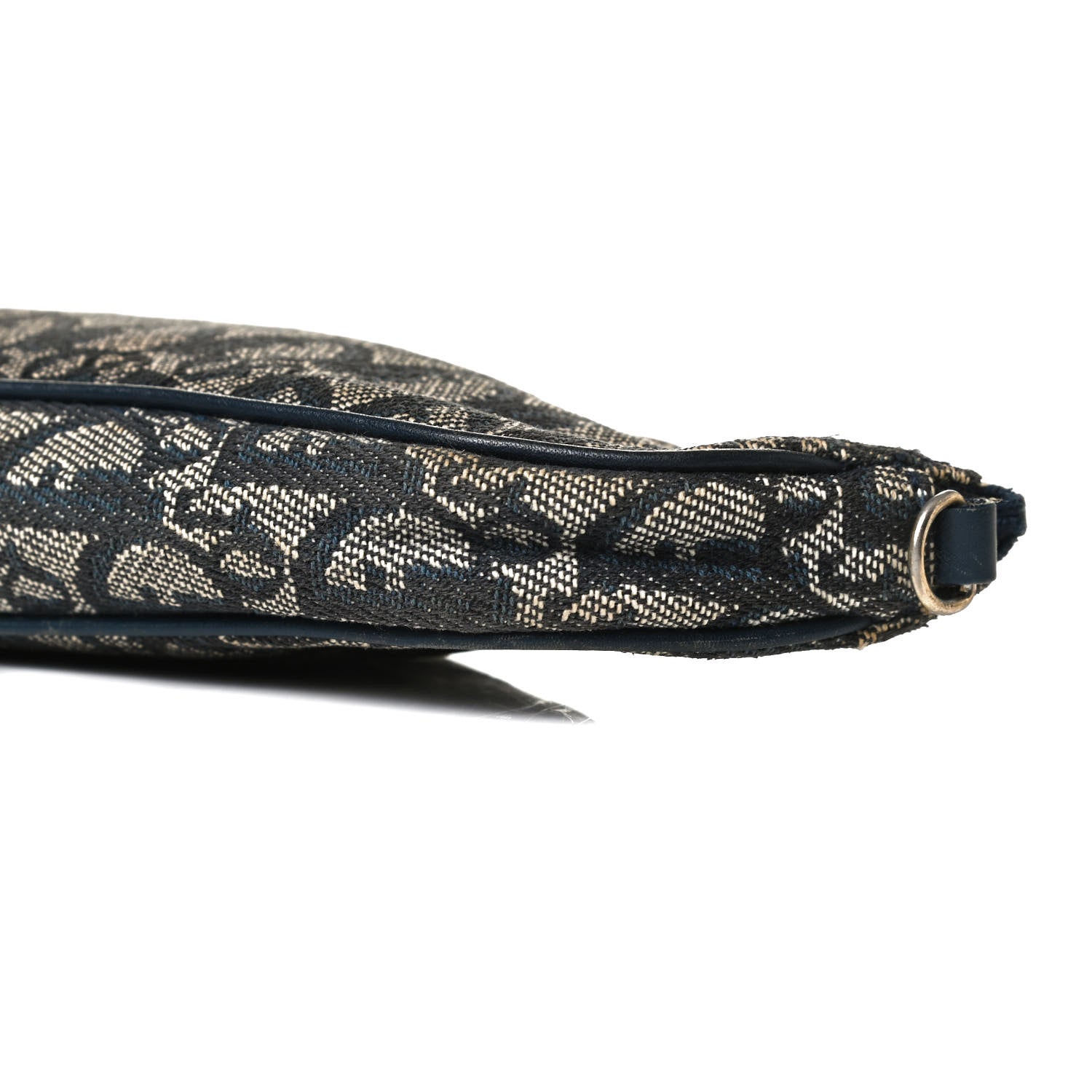 Christian Dior Monogram Mini Saddle Pochette Navy 8 of 13