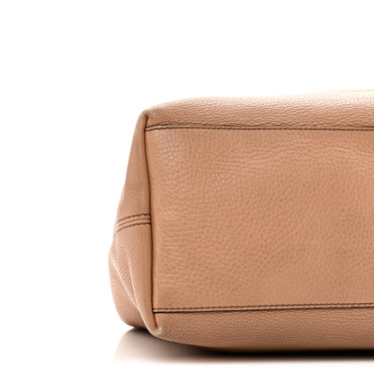 Gucci Pebbled Calfskin Medium Soho Chain Shoulder Bag Camelia 9 of 10