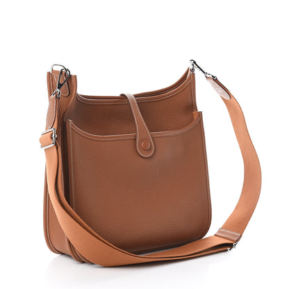 Hermes Taurillon Clemence Evelyne III PM Gold 2 of 8