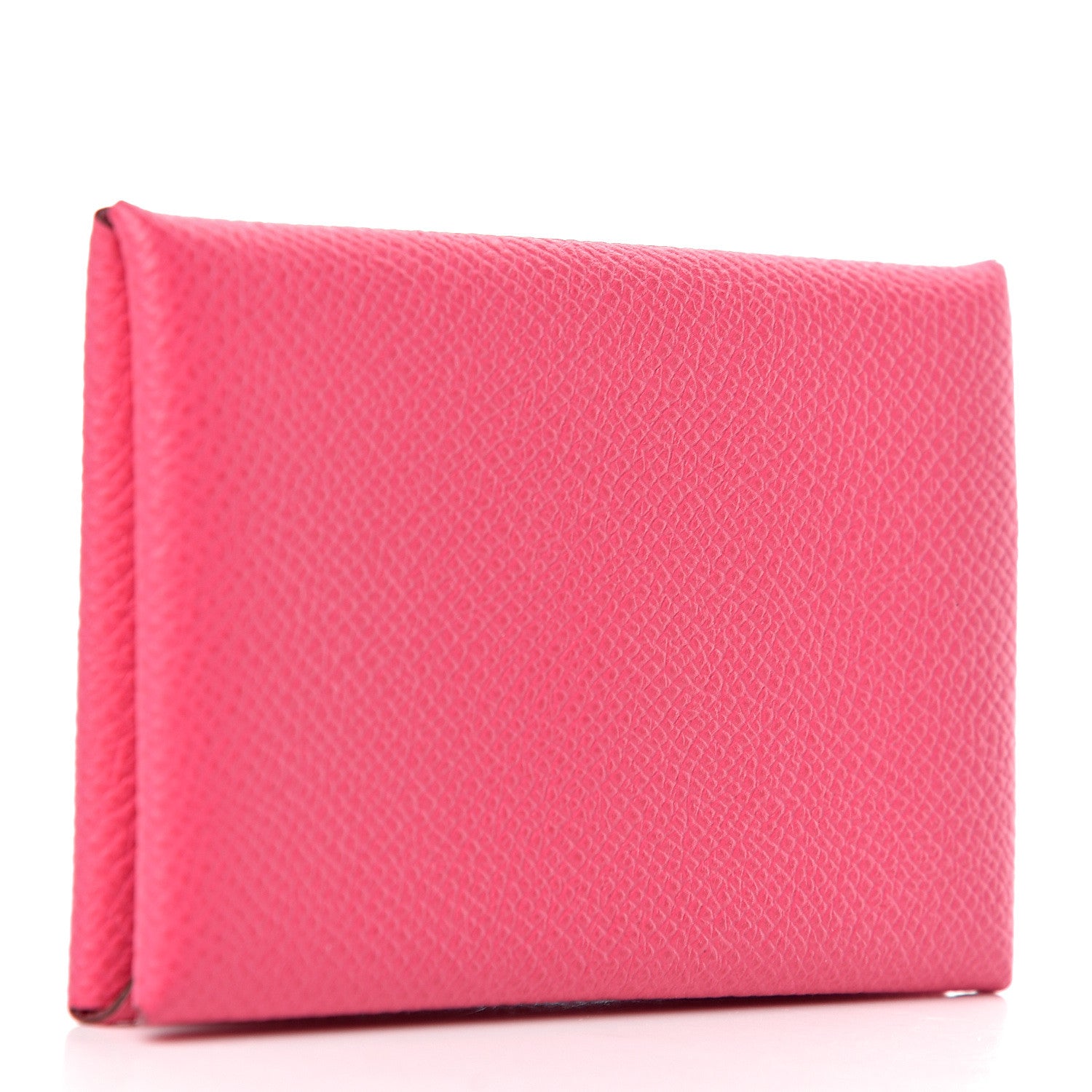 Hermes Epsom Calvi Card Case Rose Tyrien 3 of 7