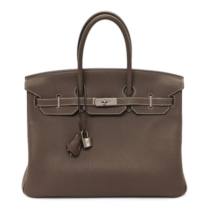 Hermes Togo BIRKIN 35 Etoupe 1 of 12
