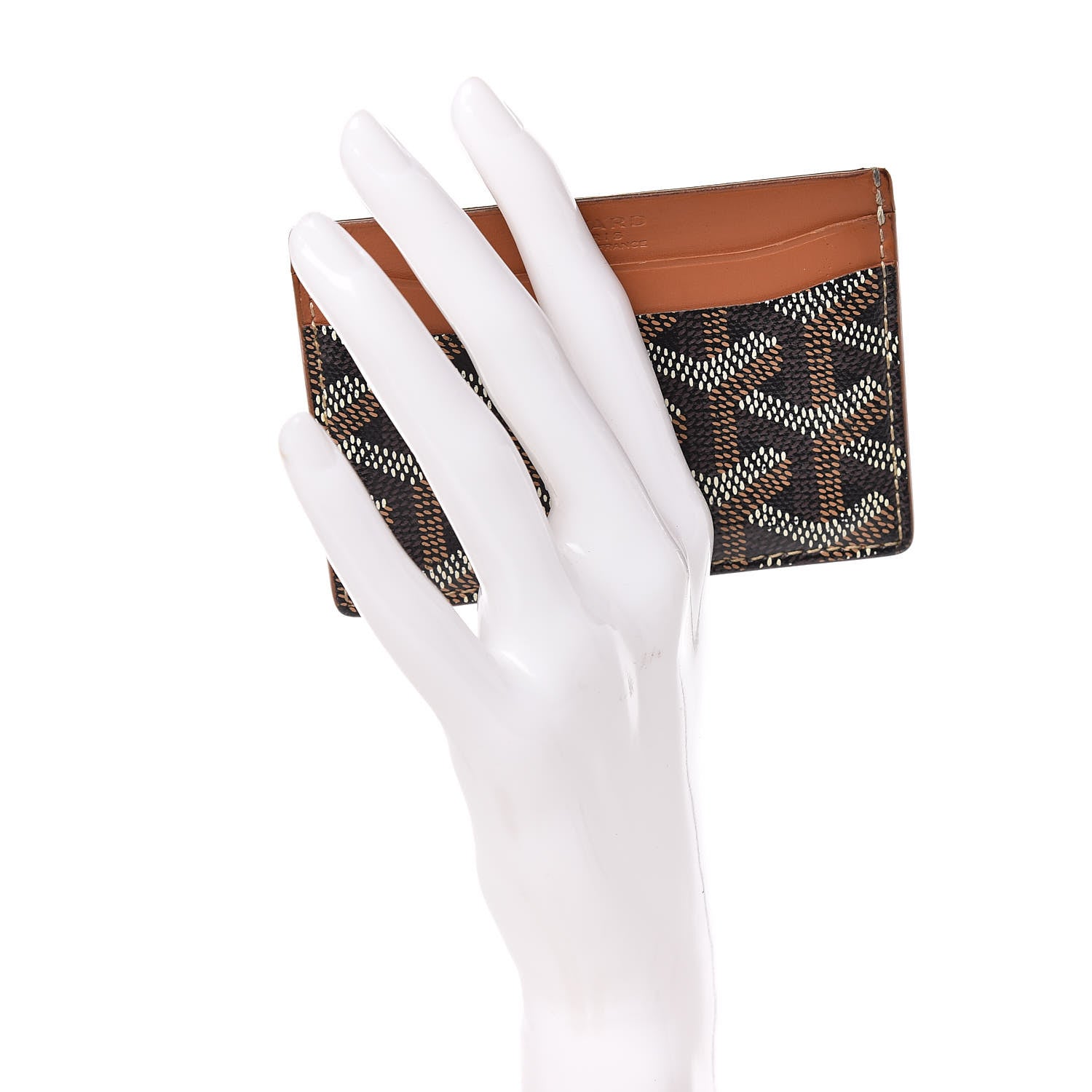 Goyard Goyardine Saint Sulpice Card Holder Black Gold 2 of 15