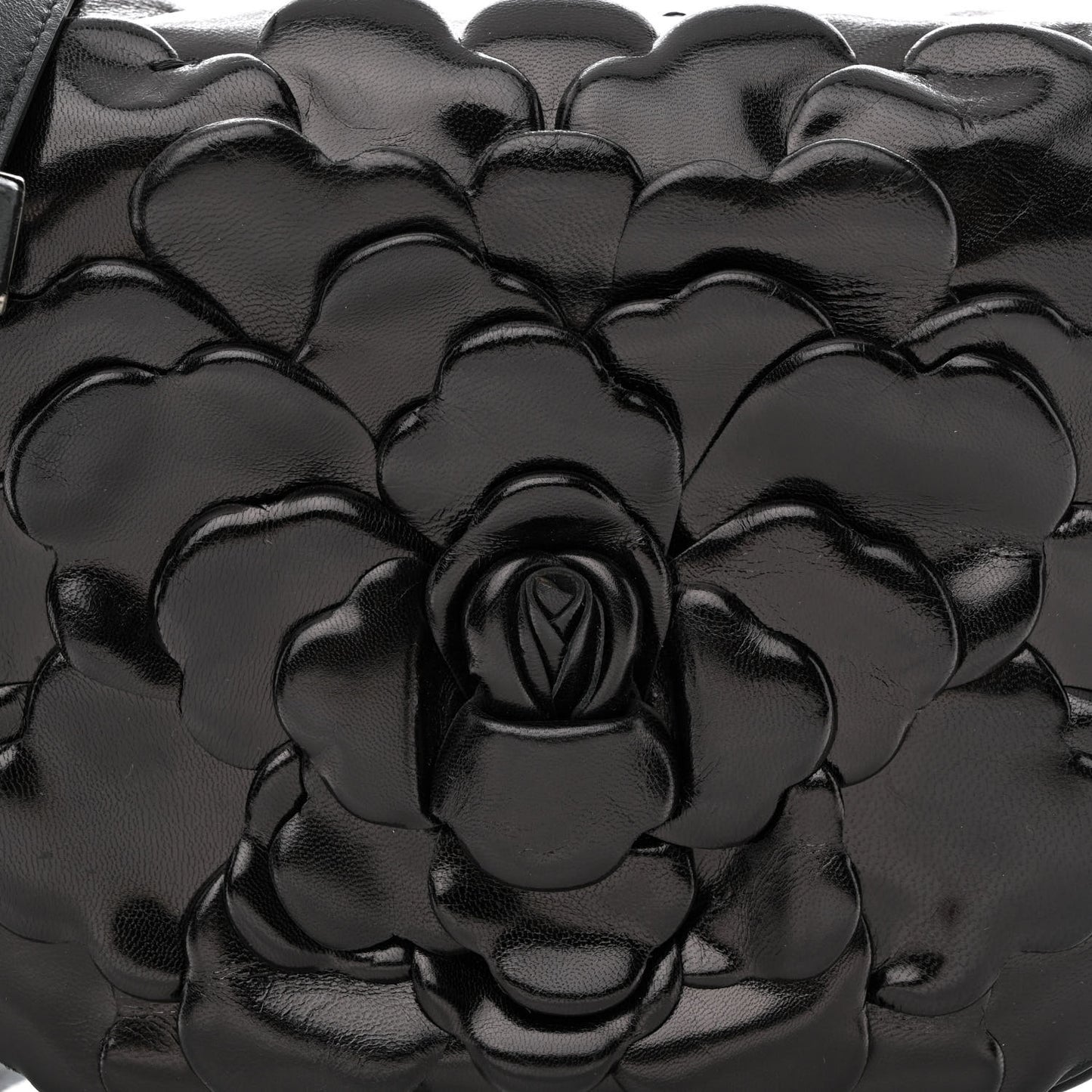 Nappa Atelier 03 Rose Edition Small Flap Crossbody Bag Black