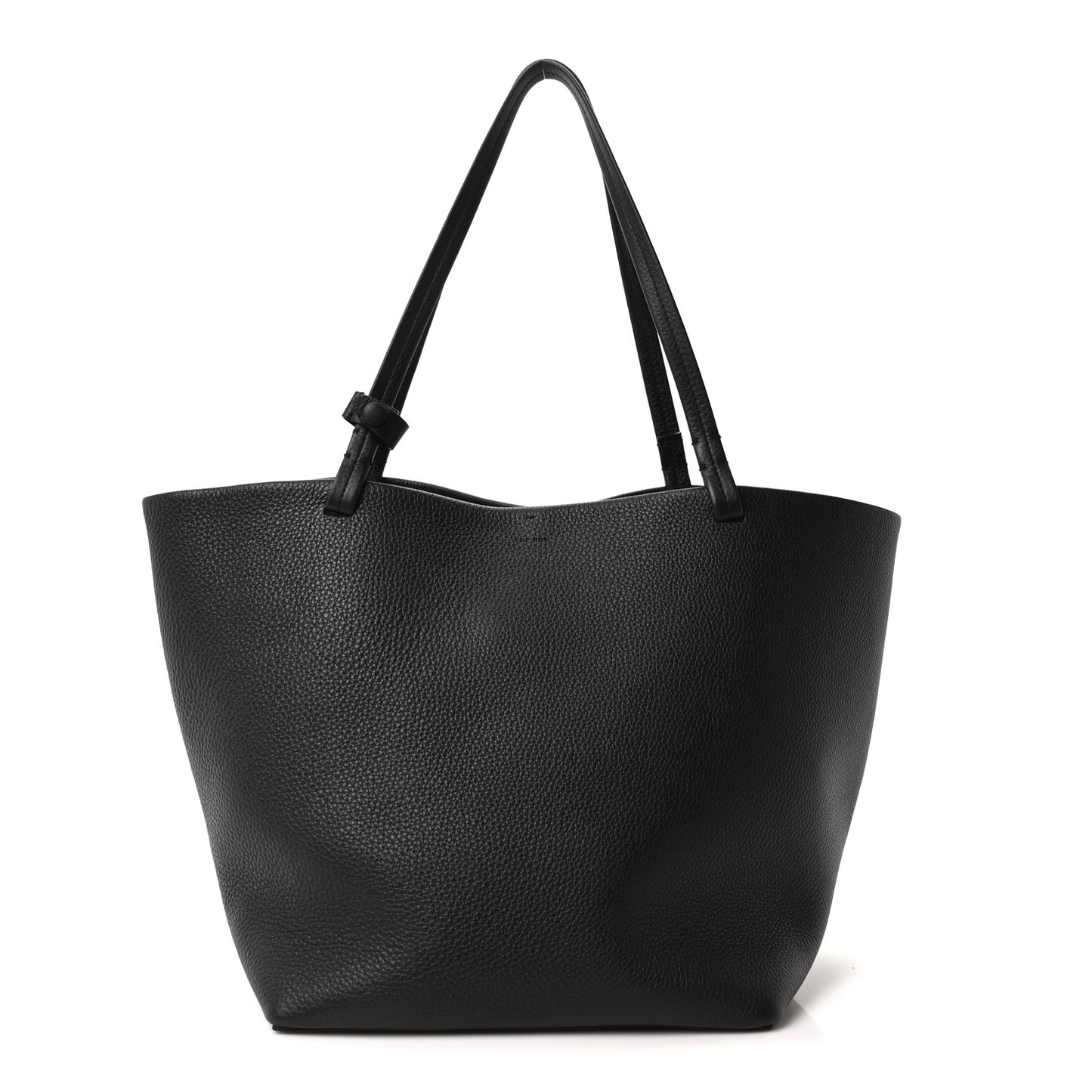 Grained Calfskin Park Tote Three Black