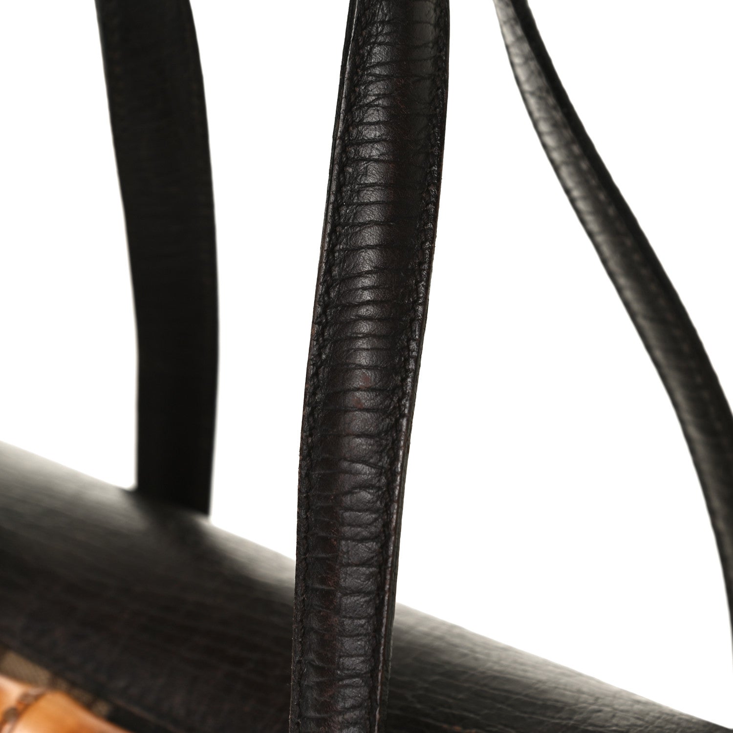 Gucci Monogram Small Bamboo Bullet Bag Dark Brown 12 of 15