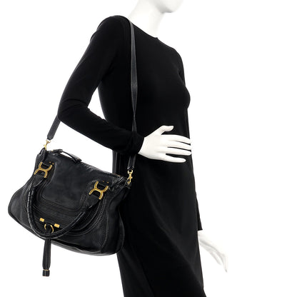 Chloe Calfskin Small Marcie Satchel Black 2 of 17