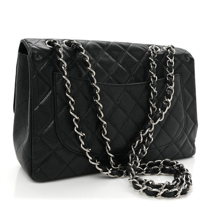 Chanel Caviar Quilted Jumbo Single Flap Black 3 of 19