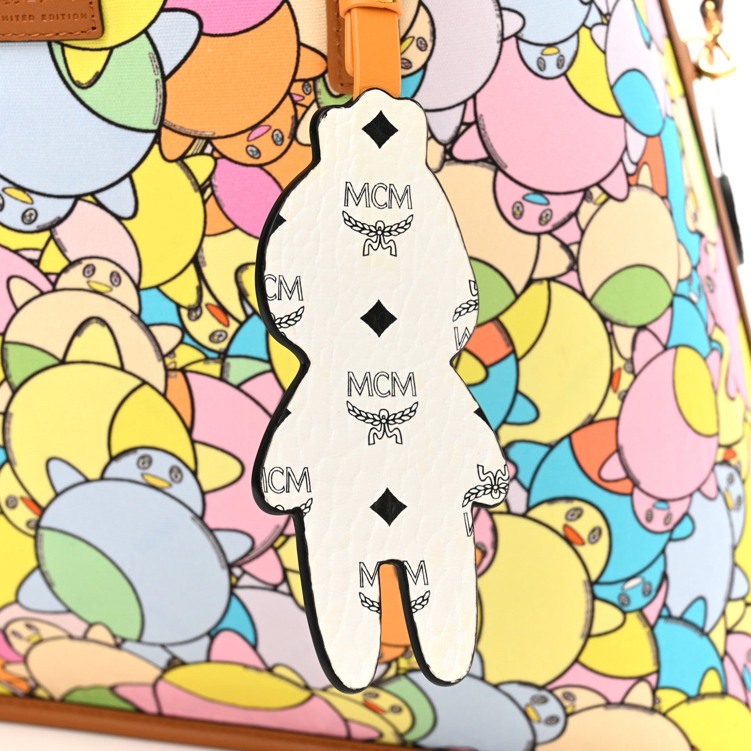 MCM X Eddie Kang Visetos Medium Reversible Shopper Tote White 17 of 19