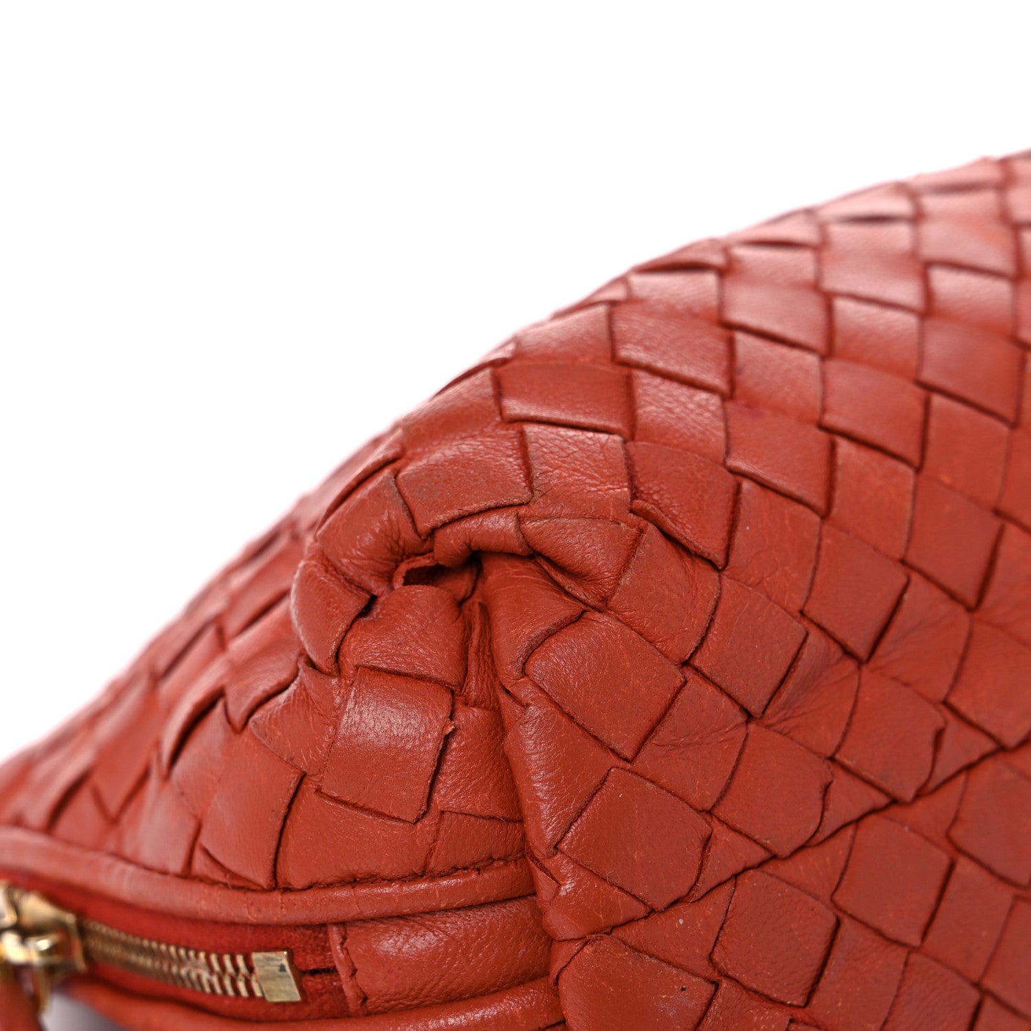 Bottega Veneta Nappa Intrecciato Cosmetic Case Red 7 of 22