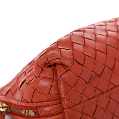 Bottega Veneta Nappa Intrecciato Cosmetic Case Red 7 of 22