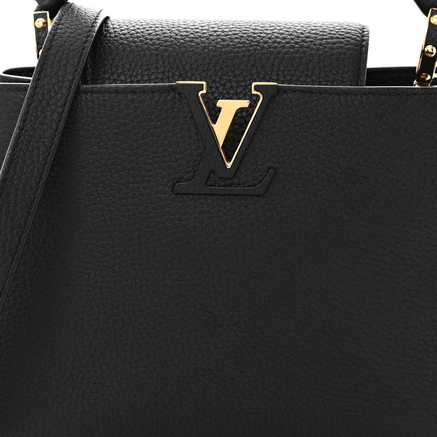 Louis Vuitton Taurillon Capucines BB Black 7 of 9
