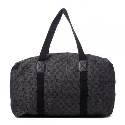 Gucci Denim Monogram Large Collapsible Carry On Duffle Black 1 of 7