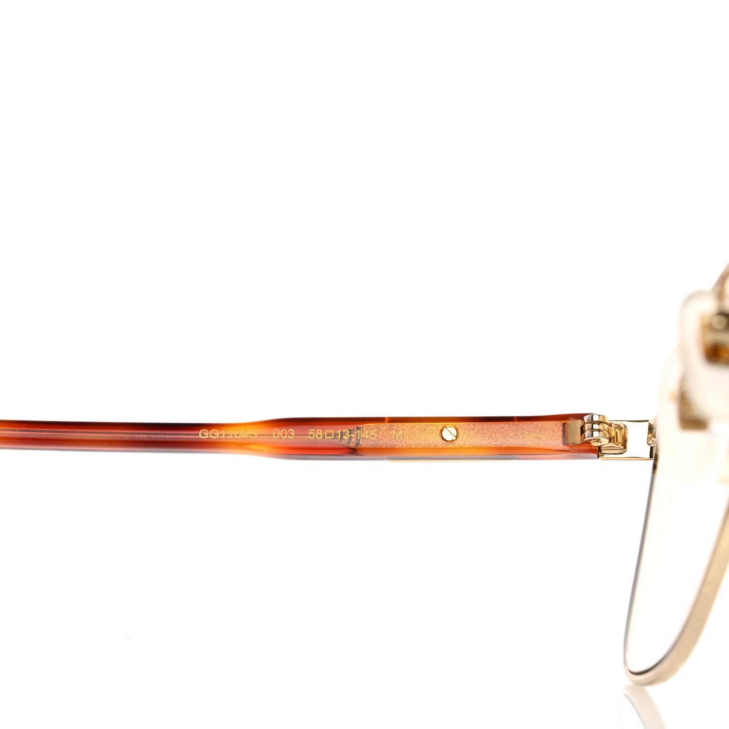 Gucci Aviator Sunglasses GG1164S Gold 6 of 7