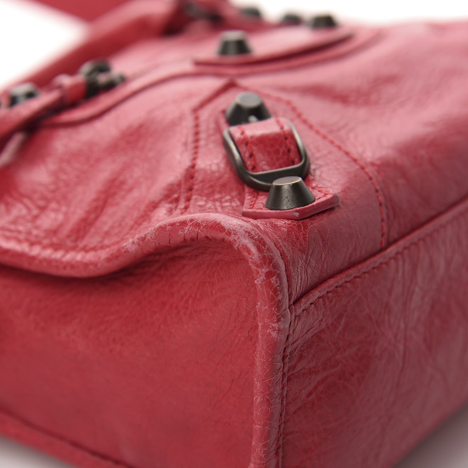 Balenciaga Agneau Classic Hardware Mini City Rose Thulian 8 of 12