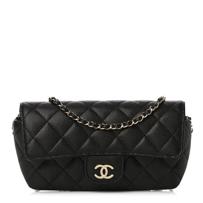 Chanel Caviar Quilted Glasses Case With Chain Black 1 of 12
