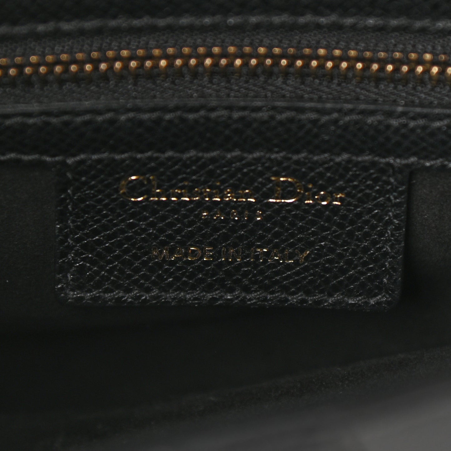 Grained Calfskin Saddle Bag Black