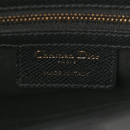 Christian Dior Grained Calfskin Saddle Bag Black 6 of 10