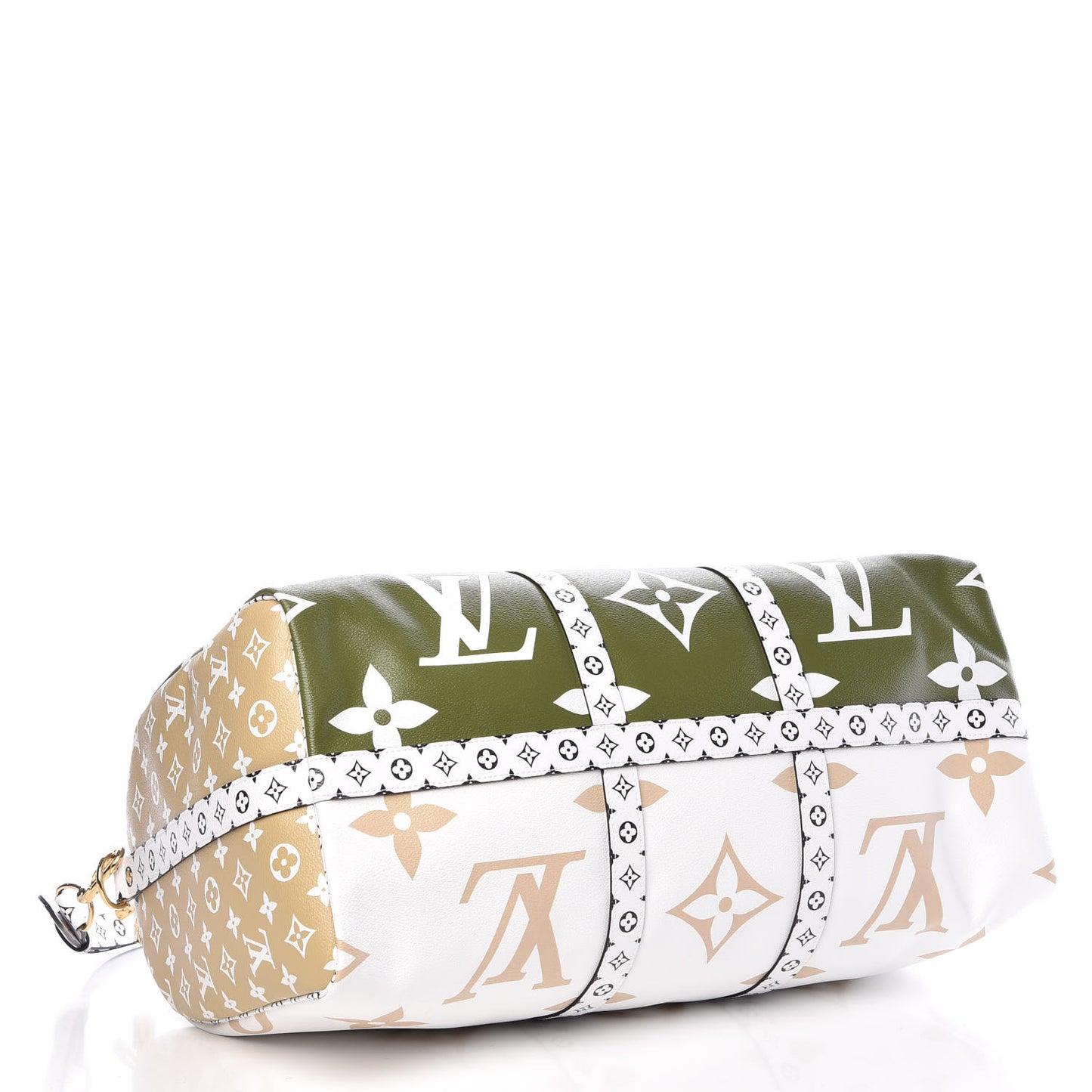 Monogram Giant Keepall Bandouliere 50 Kaki Beige