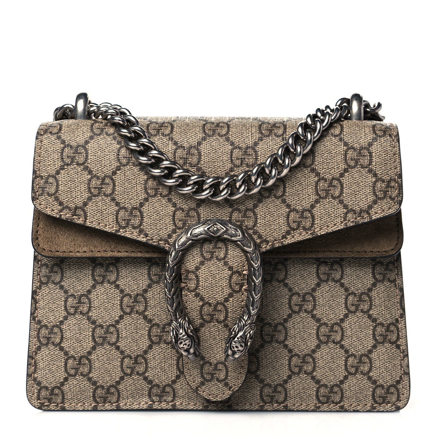 GG Supreme Monogram Mini Dionysus Shoulder Bag Taupe
