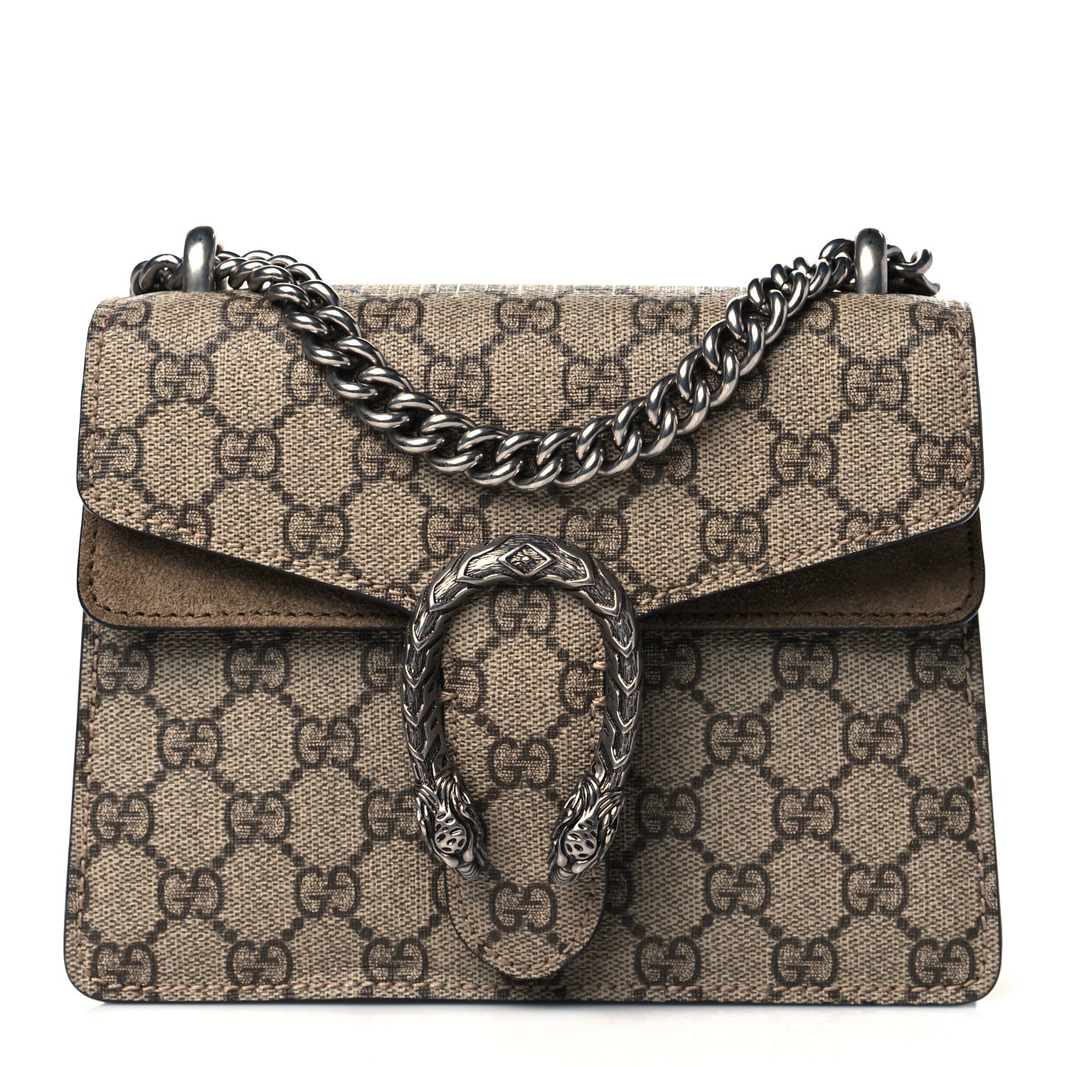 Gucci GG Supreme Monogram Mini Dionysus Shoulder Bag Taupe 1 of 11