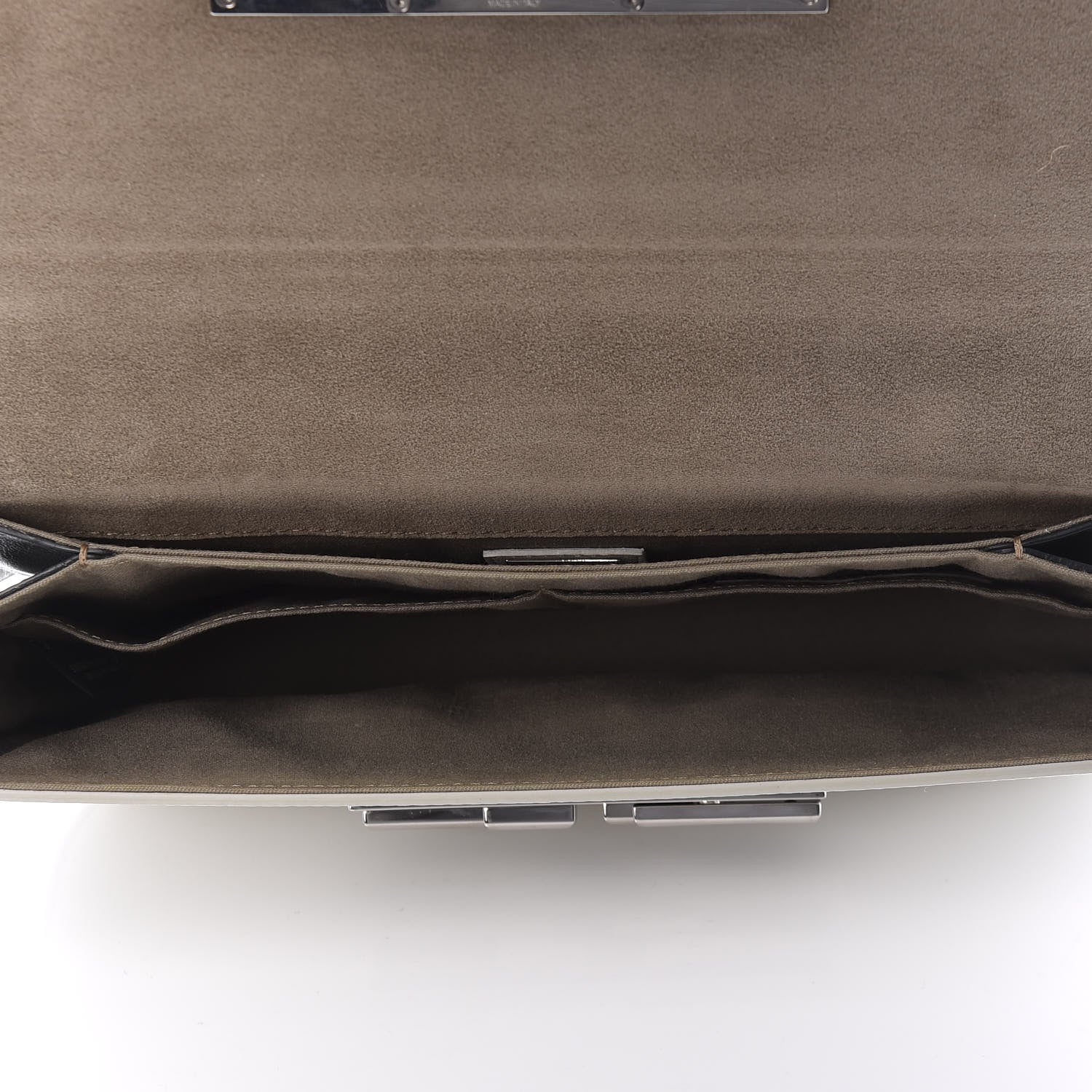 Fendi Vitello Dolce Bi-Color 3Baguette Shoulder Bag White Black 6 of 10