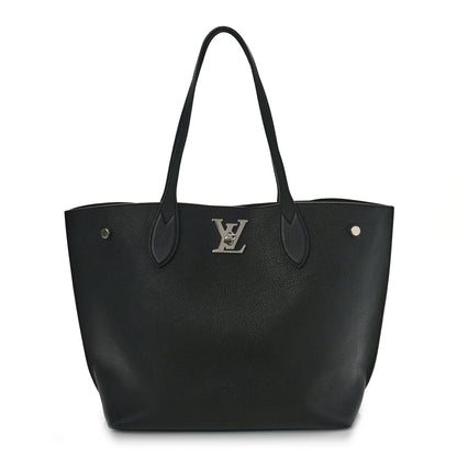 Louis Vuitton Calfskin Lockme Go Tote Black 1 of 8