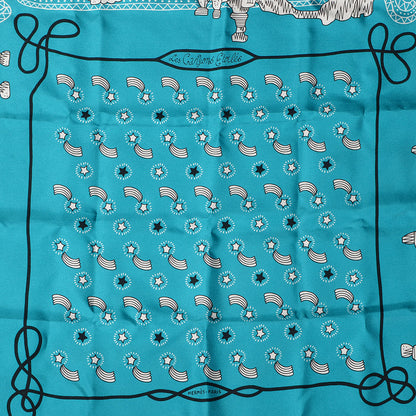 Hermes Silk Les Canyons Etoiles Bandana Scarf 55 1 of 6