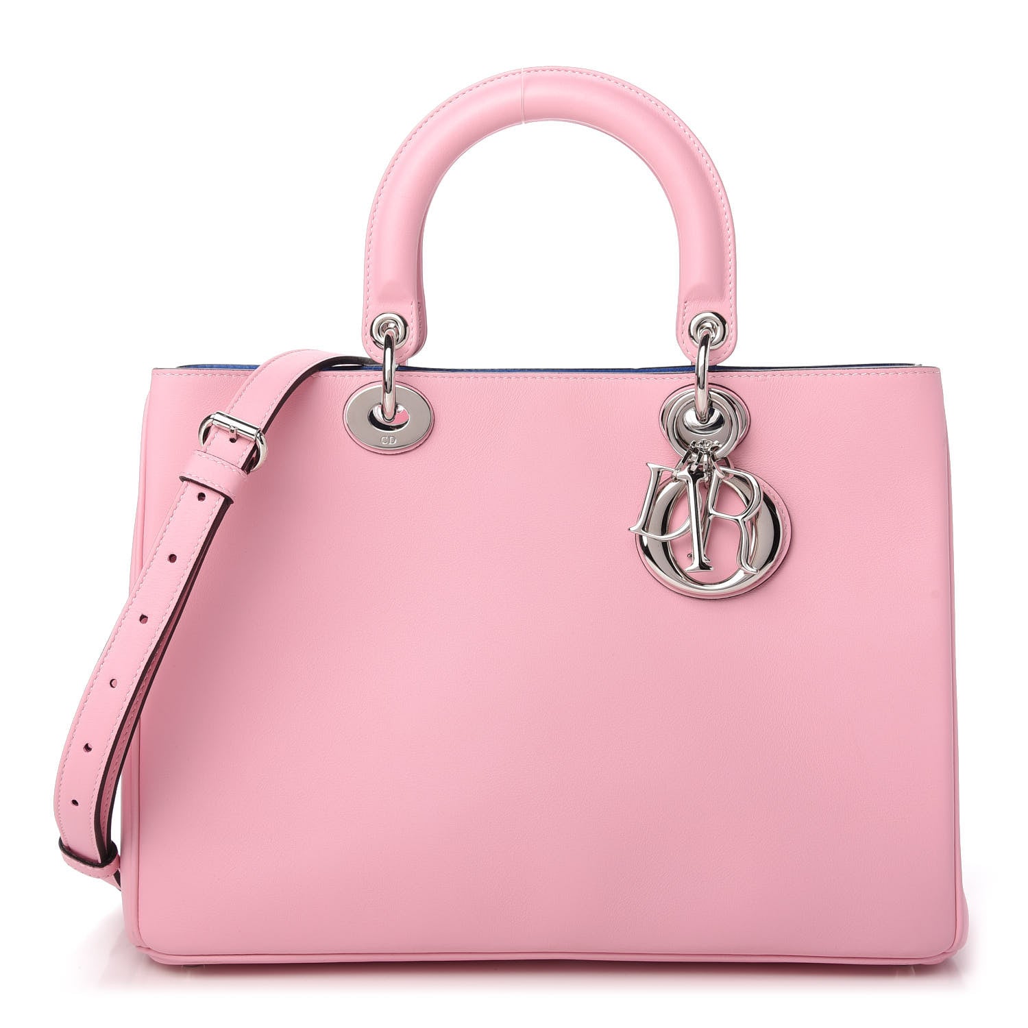 Christian Dior Smooth Calfskin Medium Diorissimo Tote Rose Tendre 1 of 9