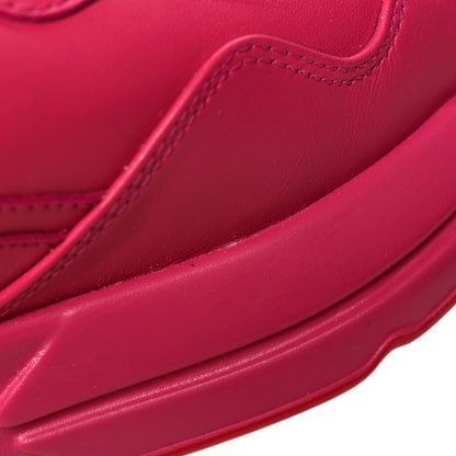 Gucci Calfskin Logo Mens Rhyton Sneakers 9 Box Pink 10 of 11