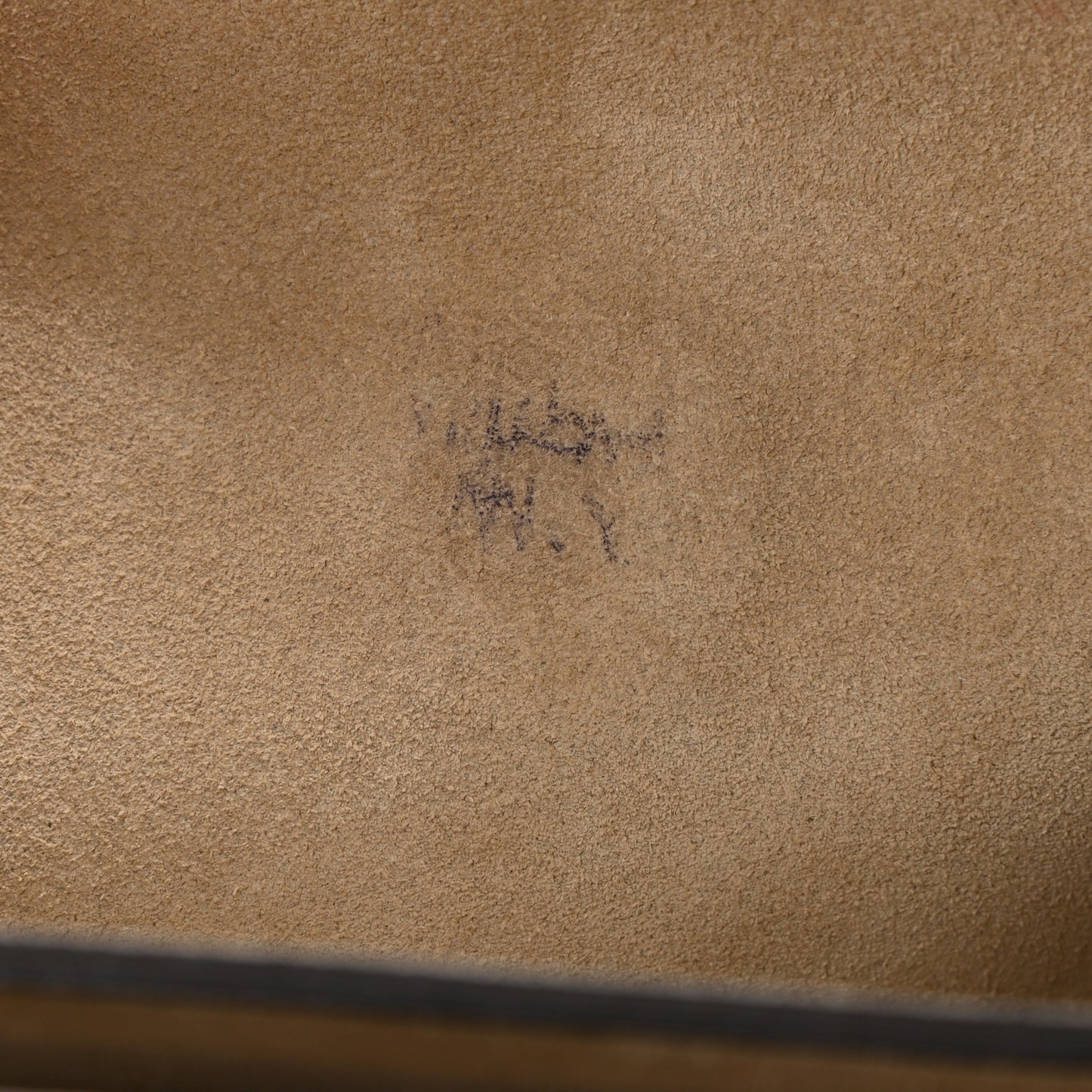 Suede Calfskin Medium Faye Shoulder Bag Tobacco