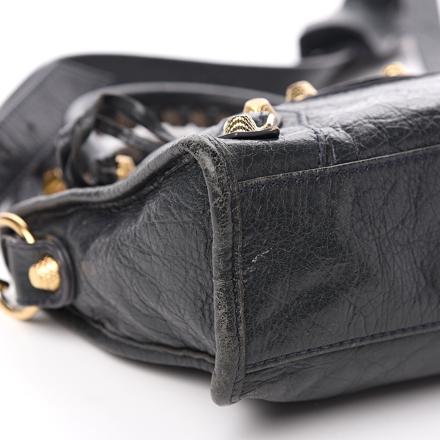 Balenciaga Agneau Giant 12 Gold Hardware Mini City Anthracite 7 of 11