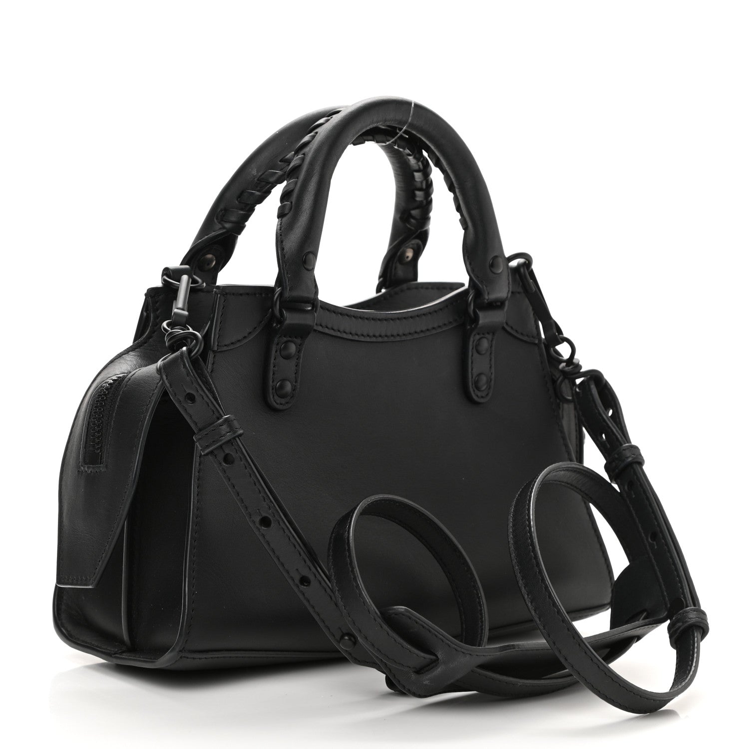 Balenciaga Smooth Calfskin Neo Classic Black Hardware Mini City Black 3 of 10
