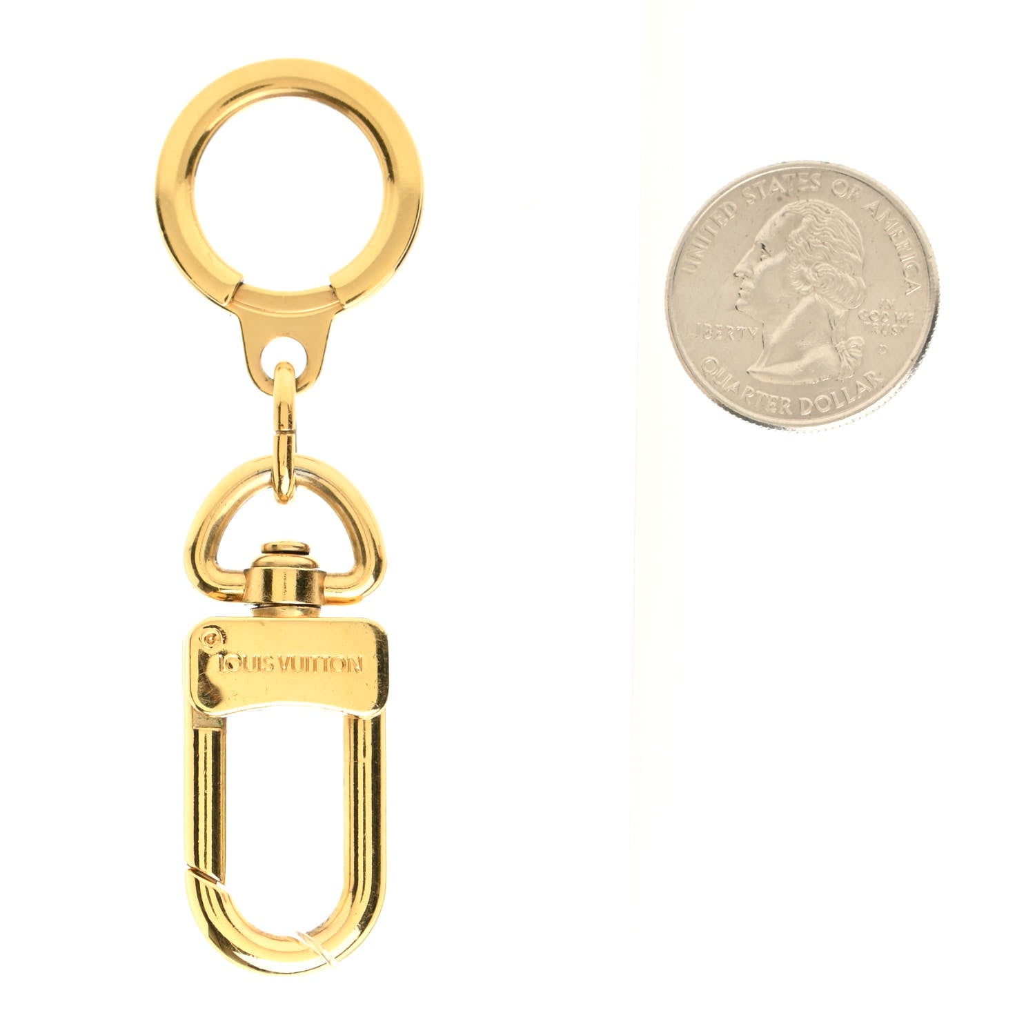 Louis Vuitton Pochette Extender Key Ring Gold 2 of 3