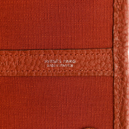 Hermes Toile Epsom Verso Garden Party 36 MM Jaune Citron Cuivre 6 of 10