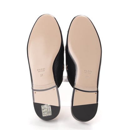 Gucci Goatskin Bee Star Embroidered Womens Princetown Slippers 37 Black 6 of 10