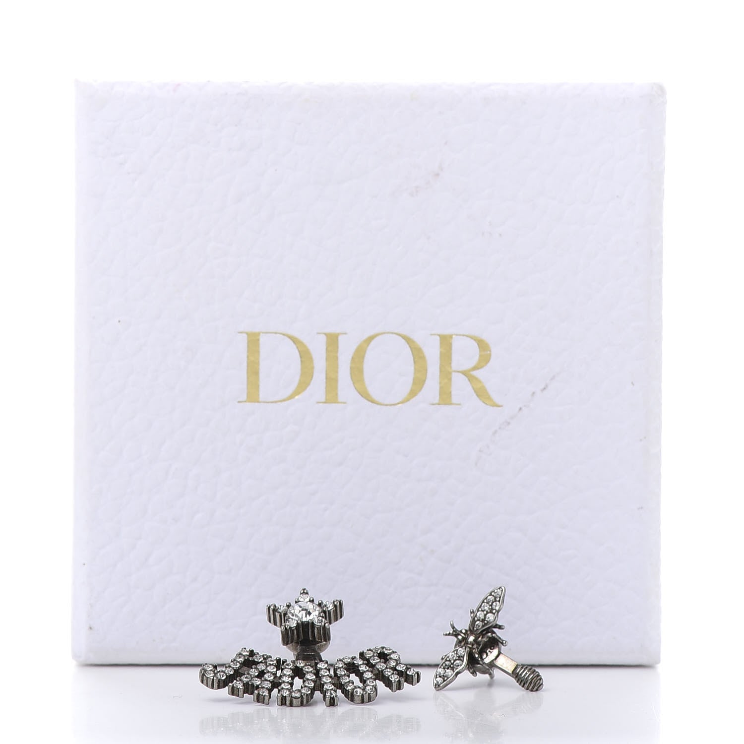 Christian Dior Palladium Crystal J'adior Earrings 7 of 7