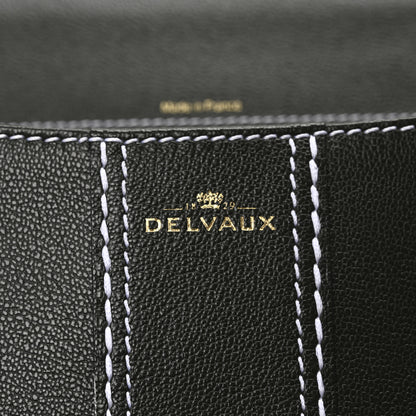 Delvaux Grained Calfskin Rodeo Surpique MM Brillant Satchel British Green 6 of 10