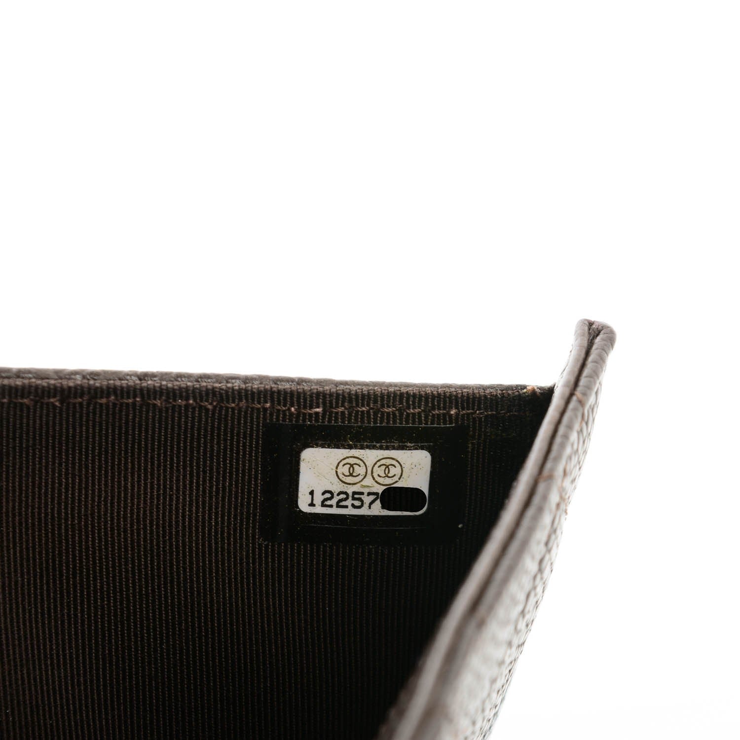Chanel Caviar Quilted Long Flap Wallet Dark Brown 8 of 8