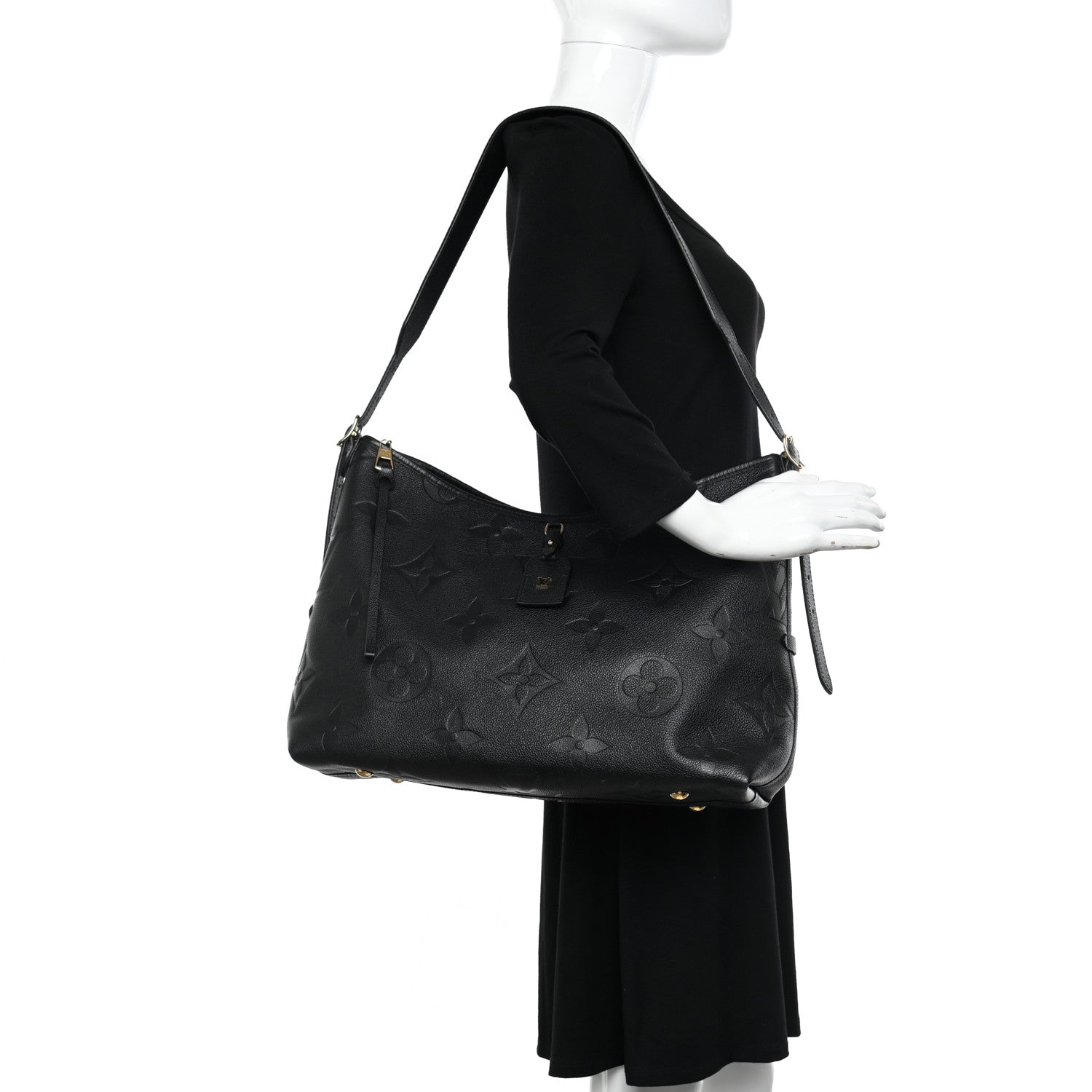 Louis Vuitton Empreinte Monogram Giant CarryAll MM Black 2 of 14