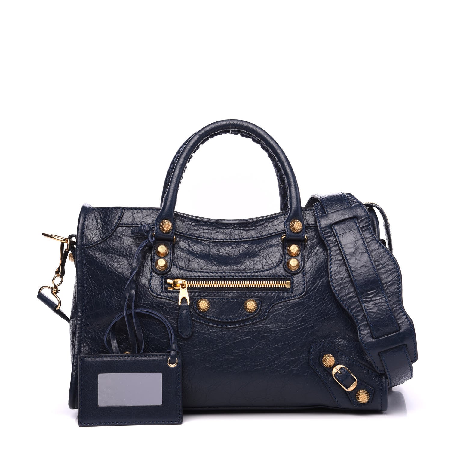 Balenciaga Agneau Giant 12 Gold Hardware S City Bleu Obscur 1 of 8