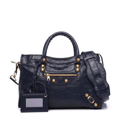 Balenciaga Agneau Giant 12 Gold Hardware S City Bleu Obscur 1 of 8