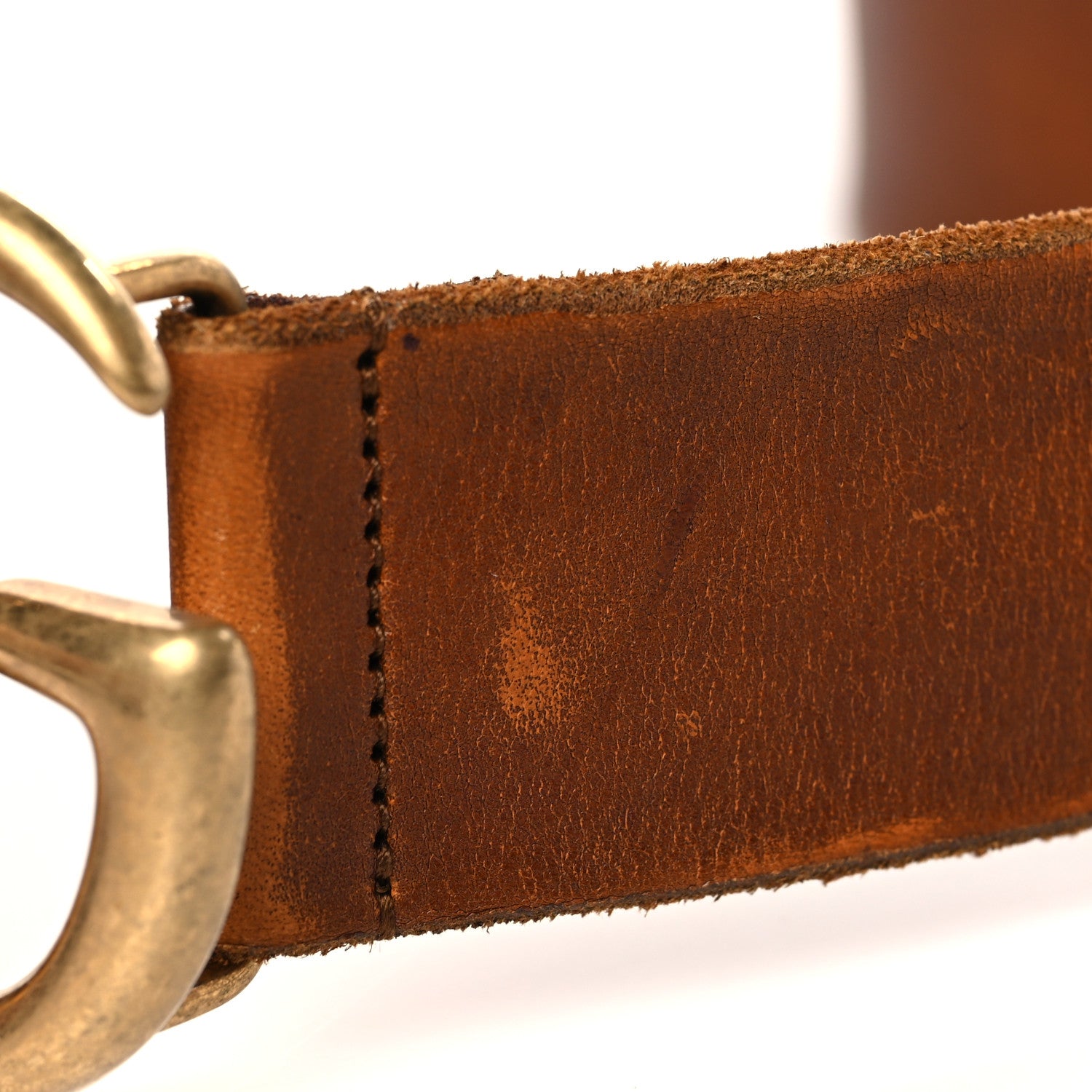 Gucci Faded Calfskin Double G 40mm Belt 95 38 Cuir 7 of 7