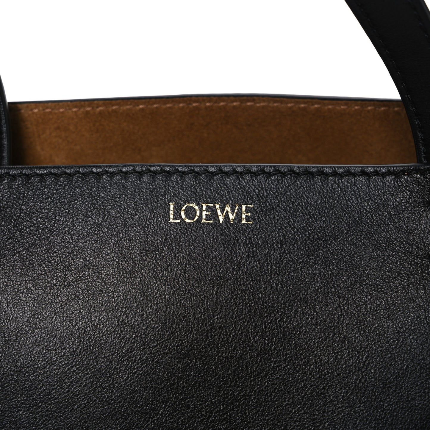 Shiny Calfskin Mini Puzzle Fold Tote Black