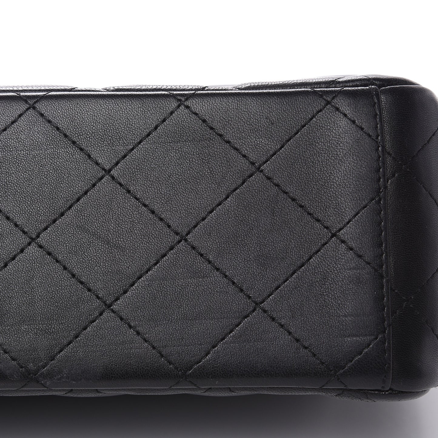 Lambskin Quilted Maxi Double Flap Black