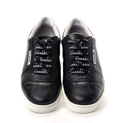 Chanel Calfskin CC Womens Sneakers 38.5 Black 5 of 11