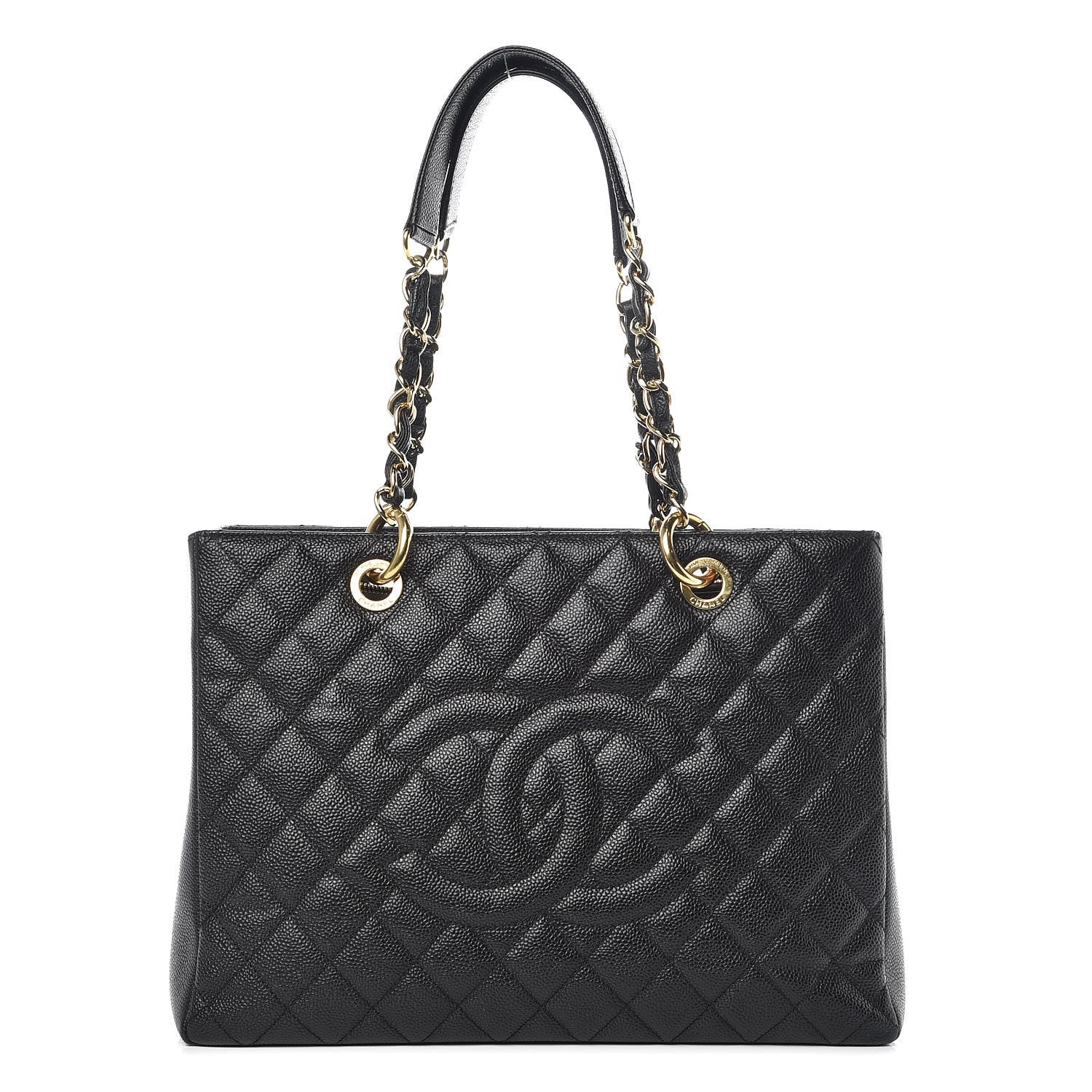 Chanel Caviar Quilted Grand Shopping Tote GST Black 1 of 19