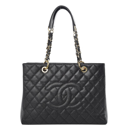 Chanel Caviar Quilted Grand Shopping Tote GST Black 1 of 19