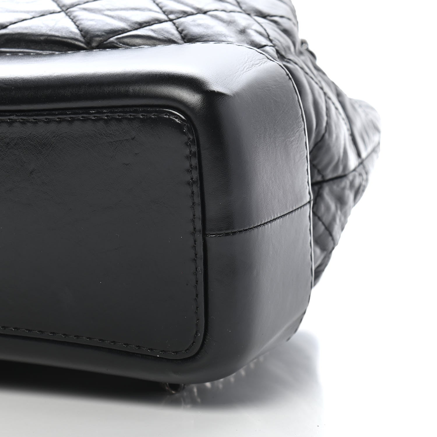 Chanel Aged Calfskin Quilted Small Gabrielle Backpack Black 9 of 10