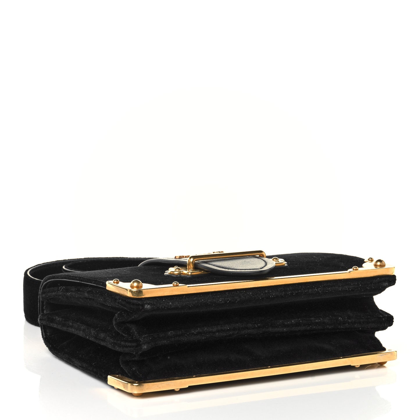 Velvet City Calfskin Cahier Bag Black