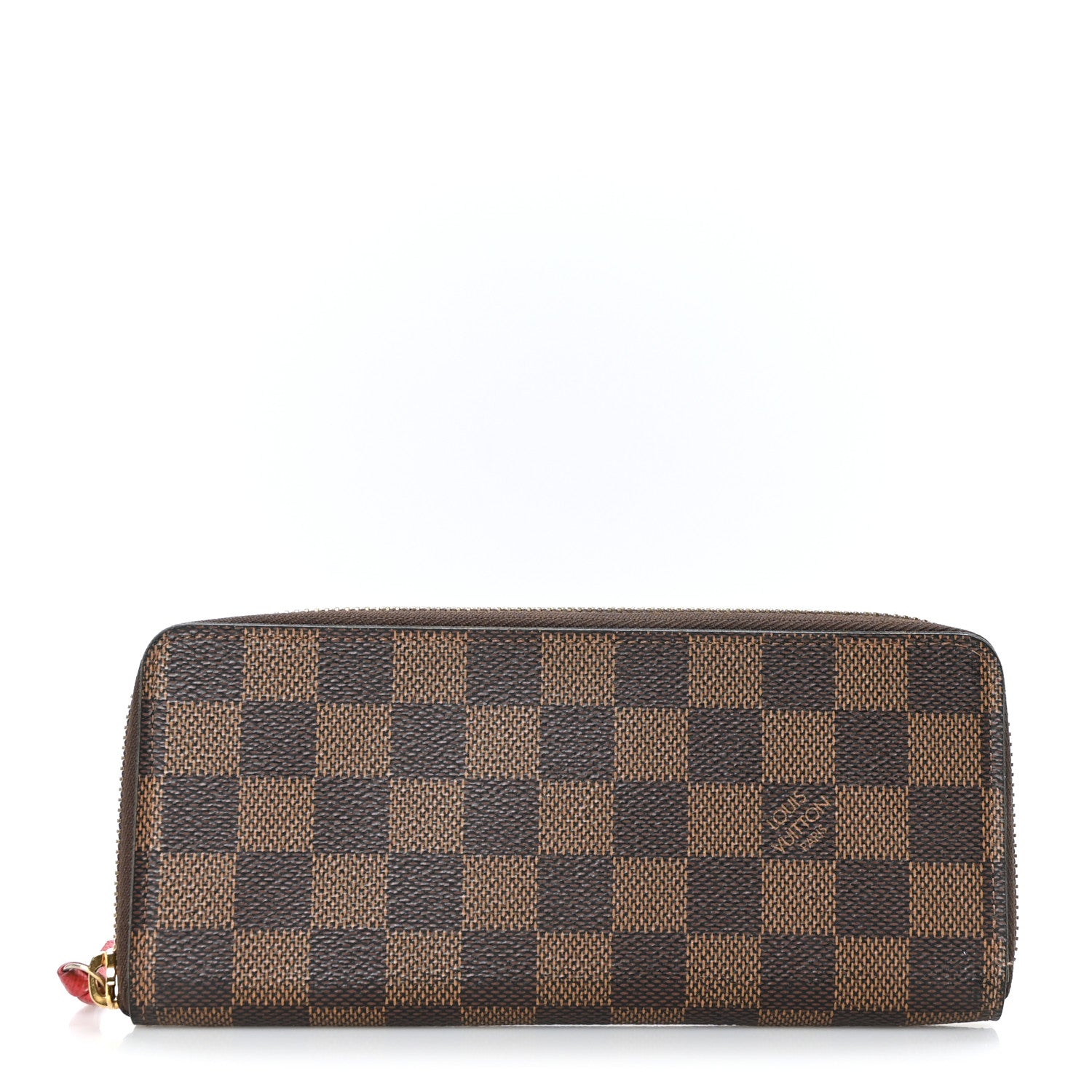 Louis Vuitton Damier Ebene Clemence Wallet Cherry 1 of 7